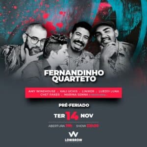 show de Fernandinho Quarteto no Lowbrow