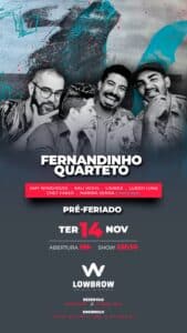 show de Fernandinho Quarteto no Lowbrow