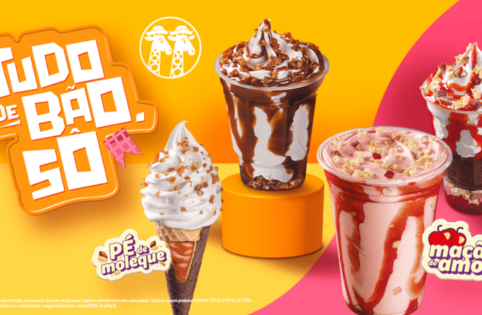 Nova linha de sobremesas Giraffas traz o sabor de Festa Junina