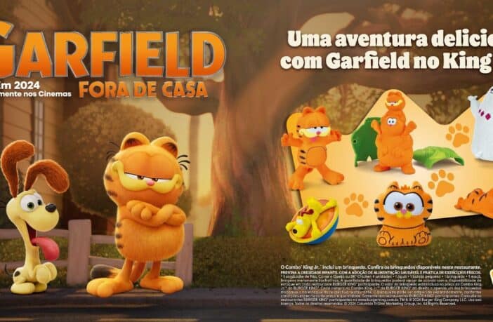 Burger King® e Garfield convidam fãs para uma aventura deliciosa e lançam novos brinquedos no Combo King Jr