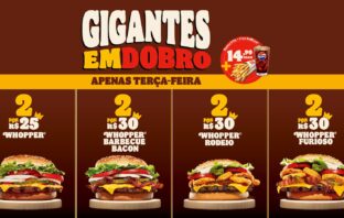 Gigantes em Dobro: a promoção do Burger King® que oferece 2 Whopper® Especiais por R$30