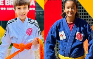 Guilherme Mazzilli e Roberta Queiroz, alunos da Escola Canadense de Brasília se preparam para representar o DF no Campeonato Nacional de Judô, destacando-se entre os melhores jovens atletas do país.