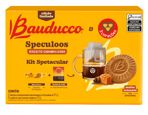 Bauducco® e 3 Corações se unem em experiência espetacular que combina café com biscoito