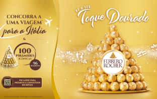 Neste Natal, Ferrero Rocher® convida a todos a 'darem o Seu Toque Dourado' e traz prêmios especiais