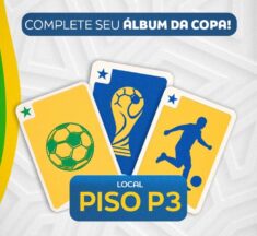 Pátio Brasil Shopping promove espaço para troca de figurinhas da Copa do Mundo até 19 de julho